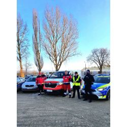 Współpraca Straży Miejskiej z wolontariuszami PCK