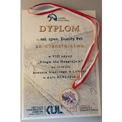 Dyplom oraz medal za udział w
